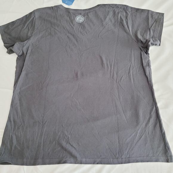 Life Is Good Shirt Womens XL Gray Crusher Tee Get Lost Get Found Book Reading - Picture 8 of 9
